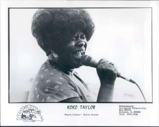 1988 Singer Koko Taylor Alligator Records Publicity St  