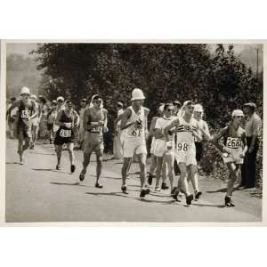   50 km Walk Race Gold Medal   Original Halftone Print