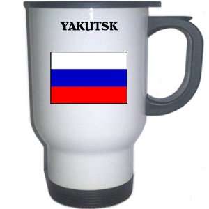  Russia   YAKUTSK White Stainless Steel Mug Everything 
