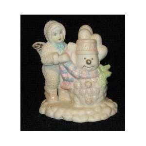 Snow Angel with Snowman Figurine 4.5 Inches Tall