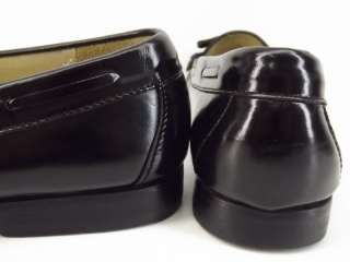   black leather dress Cole Haan 11.5 D kiltie tassel loafers  