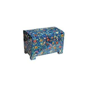  Yair Emanuel Wood Etrog Box with Oriental Design 