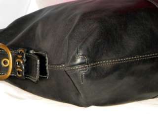   BLEECKER Ltd Ed XL Black/Tattersall Leather Slim Duffle 11424 VGC