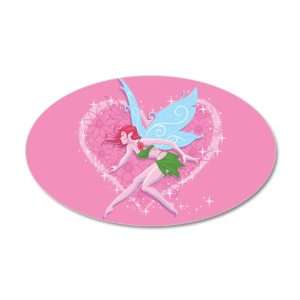  38.5x24.5O Wall Vinyl Sticker Fairy Princess Love 
