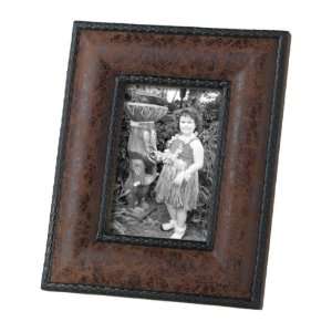  Distressed Faux Leather 5x7 Picture Frame (pack of 2) 