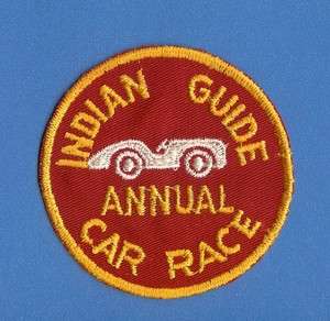 Vintage YMCA Indian Guides Annual Car Race Patch A  