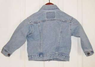 Boys or Girls Levis Vintage denim jean jacket size 4 made in USA 