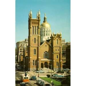 1970s Vintage Postcard Immaculate Conception Church   Atlanta Georgia