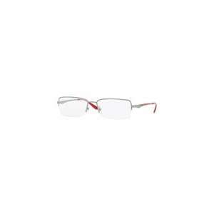  RAY BAN 6154 RB6154 2555 GUNMETAL FRAME WITH RED TEMPLE 