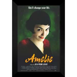  Amelie 27x40 FRAMED Movie Poster   Style C   2001