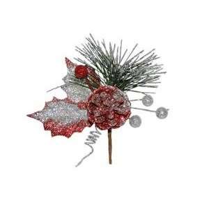  Tanday 6 bouquets 6 (#6424) christmas picks w/ pine cone 