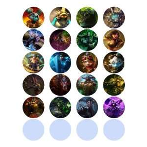  Set of 20 League of Legends 1.25 Badge Pinback Button 