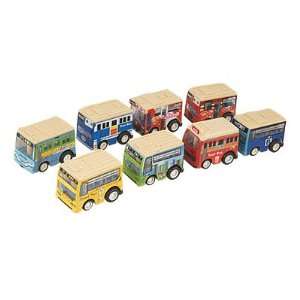  Pcs Colourful Plastic Smooth Wheel Tour Bus Toy for Childen Baby