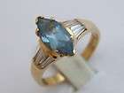 Natural 2 62ct Topaz Size US 7 UK O 14KT Gold Ring  