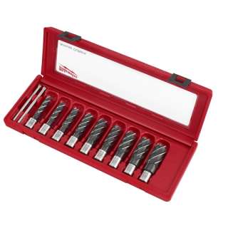 49 22 8410 Milwaukee 9pc Annular Cutter Set with Case 045242182886 
