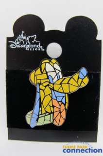 Disney Mosaic Head Series PLUTO Tiles Rare Disneyland Pin  