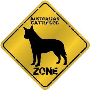   Australian Cattle Dog Zone   Old / Vintage  Crossing Sign Dog Home