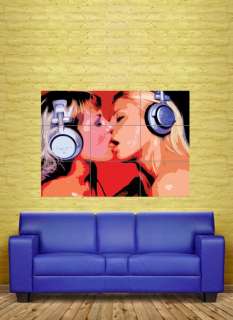 Sexy technics headphones GIANT Poster Print NC1597  