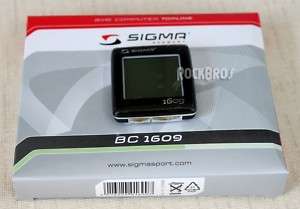 SIGMA BC 1609 Wire Speedometer Bike Computer Black  