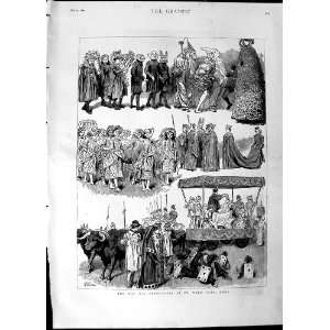  1890 May Day Festivities St. Mary Cray Kent Costumes