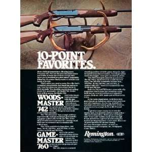  1979 Ad Remington Du Pont Woodsmaster 742 Gamemaster 760 