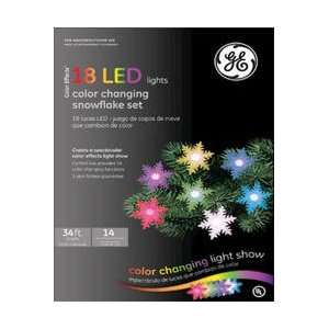   Snowflake Set of 18 LED Light Show Christmas Lights