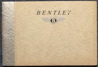 BENTLEY 4 ¼ Litre MARK IV Sports Car Brochure c1949  