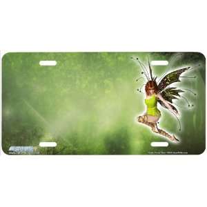 Green Forest Fairy License Plate Car Auto Front Novelty Tag by Jason 