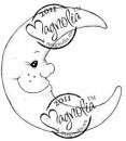 MAGNOLIA RUBBERSTAMPS SWEET MOON SWEET CRAZY LOVE COLLECTION 2012