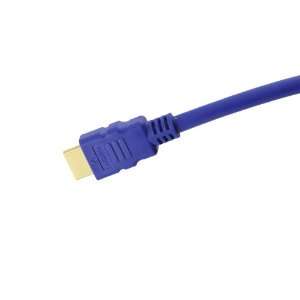  7 foot High Speed HDMI Cable, 28 AWG, Blue, Tartan Cable 