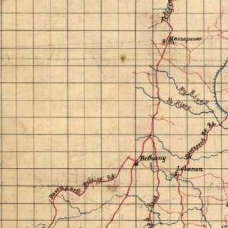 1860s Map Spotsylvania Co. Va  