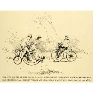   Wheel Bicycles Entertainment Art   Original Engraving