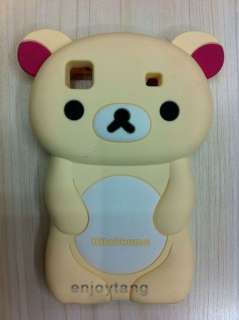 Rilakkuma Bear 3D TPU soft silicone case cover for SAMSUNG I9000 