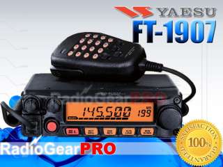 Yaesu FT 1907 UHF 420 470 Mhz mobile radio + DTMF MH 48A6J hand 
