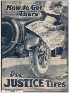 1919 1922 Justice Tire {} Auto Parts Catalog on CD  