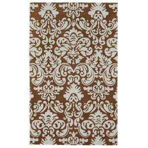  828 Rugs Accents Brown and Mint Green Contemporary Area Rug 