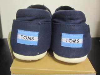 TOMS NAVY CANVAS MENS CLASSICS Shoes sz 7 13 BNIB $50  