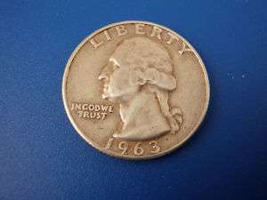 1963 D Washington Silver Quarter ~US.Coins  