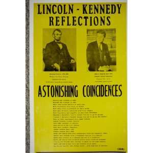    Kennedy Reflections Astonishing Coincidences Poster 