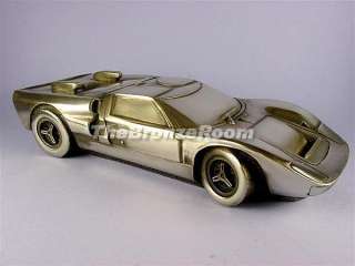 LE MANS FORD GT40 Grand Prx Racing Car Pewter Sculpture  