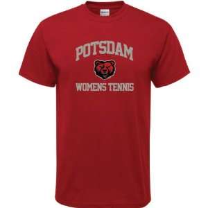   Bears Cardinal Red Womens Tennis Arch T Shirt