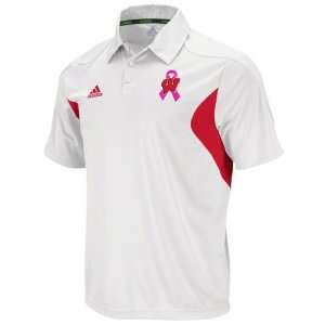   Badgers adidas Red/White Breast Cancer Awareness Coordinator 2011 Polo