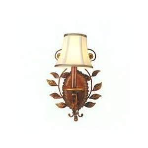  6921   Wrought Iron Leaf Wall Sconce