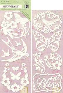   Flora & Fauna Adhesive Chipboard Silhouettes by K 