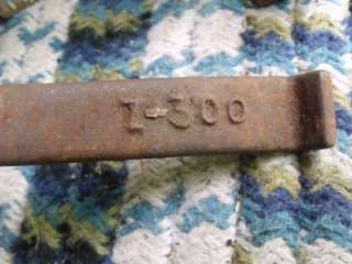 Rustic Antique Barn Dug Iron Farm Tools Closed Wrench Z 300 and Hoe 