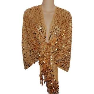   Sequin Fringed Evening Wrap Shawl for Prom Wedding Formal Clothing