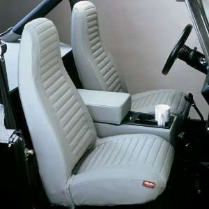    15 Jeep Wrangler Front Seat Covers   YJ   Black Denim Automotive