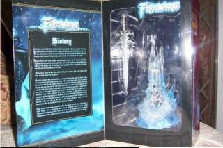 World of Warcraft Frostmourne sad sword blue light figure  
