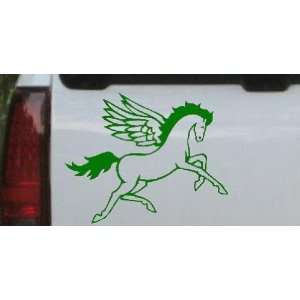 Dark Green 24in X 19.2in    Pegasus Horse Enchantments Car Window Wall 