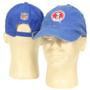 New York Giants Statue Logo Slouch Style Adjustable Hat  Blue